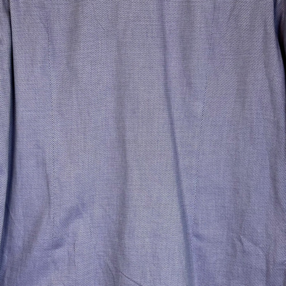 BOSS Hugo Boss Sharp Fit Dress Shirt Blue Patterned Long Sleeve Button Down - Picture 7 of 11